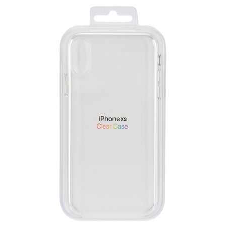 Чехол Clear Case пластиковый для iPhone X/XS, прозрачный фото