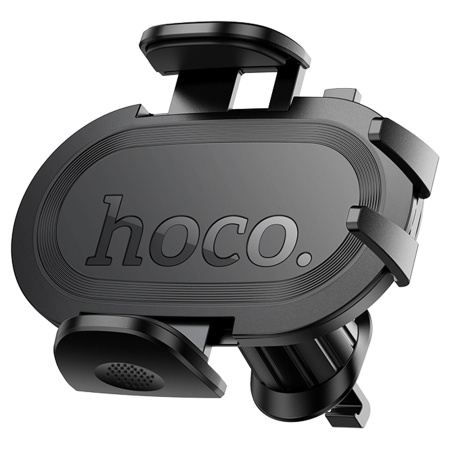 Автомобильный держатель HOCO H53 Brusco, зажимной, на воздуховод, черный фото