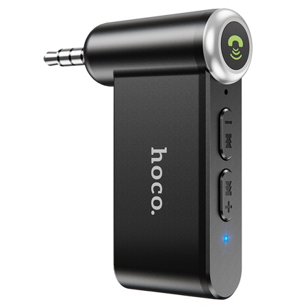 Автомобильный Bluetooth-приемник HOCO E58 Magic, 140 мАм, Jack 3.5мм/Bluetooth, черный