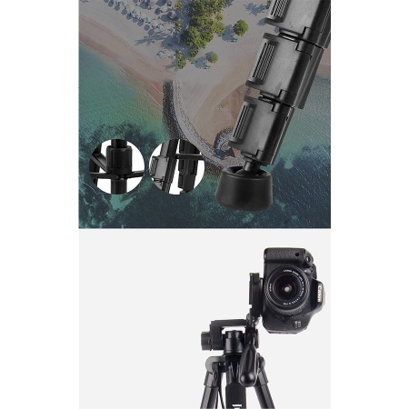 Штатив-трипод/монопод JMARY KP-2254, напольный, 50 - 165 см, черный фото