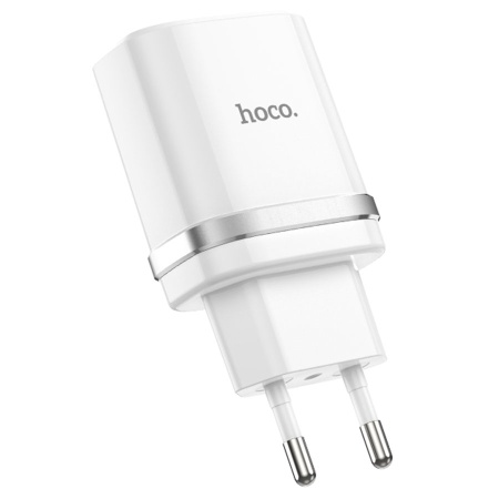 Сетевое зарядное устройство HOCO C12Q Smart 1xUSB, 3A, 18W, белый фото