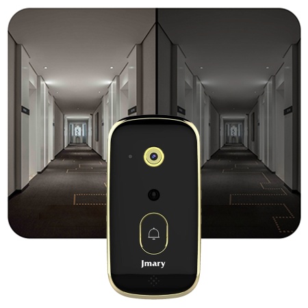 Беспроводной дверной видеозвонок JMARY MF-6, Wi Fi, черный