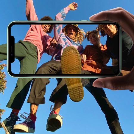 Защитное стекло на заднюю камеру TOTU AB-049 для iPhone 11, зеленый фото