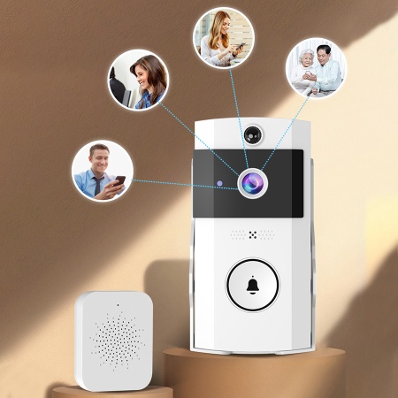 Беспроводной дверной видеозвонок JMARY MF-8, Wi Fi, белый