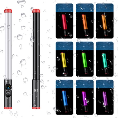 Светодиодный осветлитель JMARY FM-128RGB, 3000mAh, черный фото