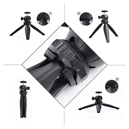 Штатив-трипод/монопод JMARY MT-20, напольный / настольный, 15 - 18,5 см, черный фото