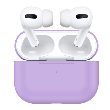 Чехол силиконовый Case Protection для Airpods Pro, светло-фиолетовый (5) фото