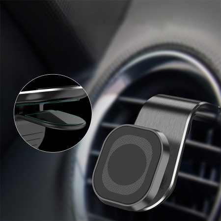 Автомобильный держатель JMARY MH-72, магнитный, на воздуховод, черный фото
