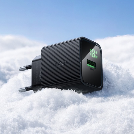 Сетевое зарядное устройство HOCO CS81A Excellent 1xUSB, 18W, черный фото