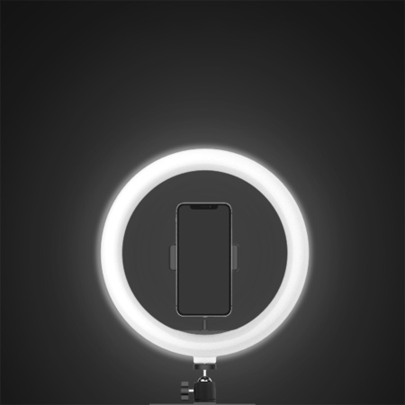Кольцо-лампа для селфи JMARY FM-536A, USB, черный фото