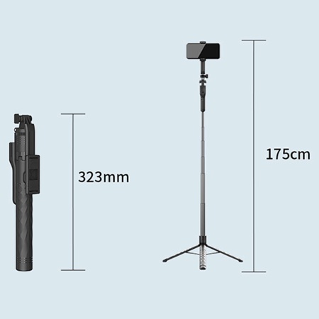 Монопод/штатив-трипод JMARY KT-239, напольный / настольный, 35 - 175 см, черный фото