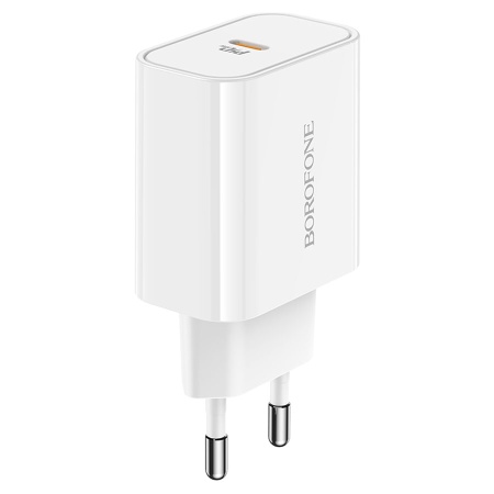Сетевое зарядное устройство BOROFONE BA57A Easy Speed 1xUSB-C, 3.0A, 20W, белый фото