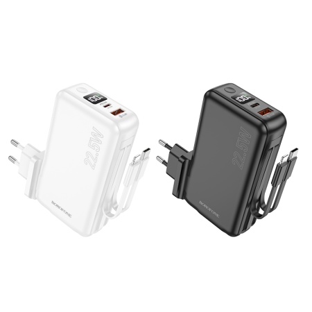 Портативный аккумулятор BOROFONE BJ39 Follower, 22.5W, 10000 мА⋅ч, черный фото