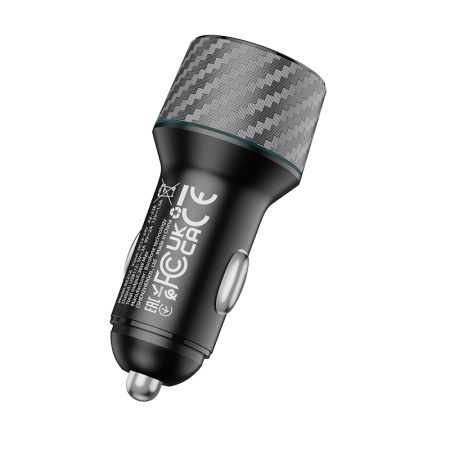 Автомобильное зарядное устройство BOROFONE BZ21A Brilliant, 2xUSB, 36W, черный фото