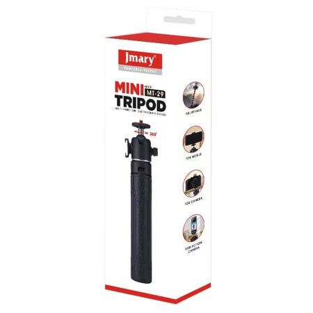 Штатив-трипод/монопод JMARY MT-29, напольный / настольный, 15,5 - 42 см, черный фото
