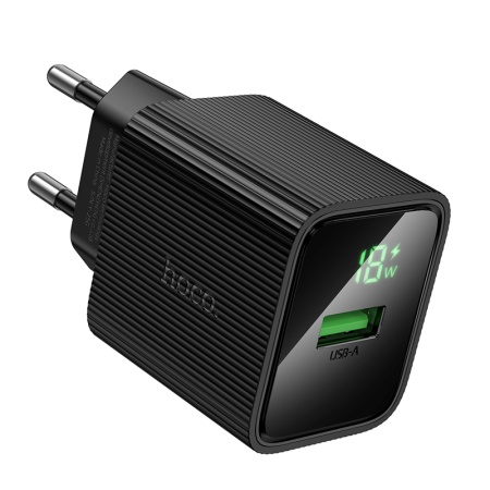 Сетевое зарядное устройство HOCO CS81A Excellent 1xUSB, 18W, черный фото