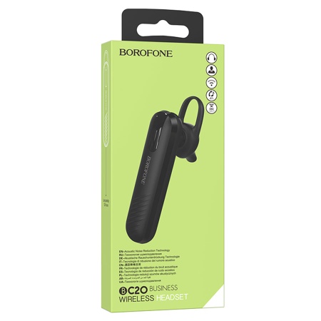 Беспроводная Bluetooth-Гарнитура BOROFONE BC20 Smart, Bluetooth, черный фото