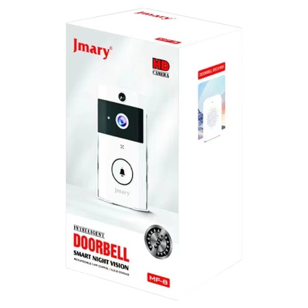 Беспроводной дверной видеозвонок JMARY MF-8, Wi Fi, белый