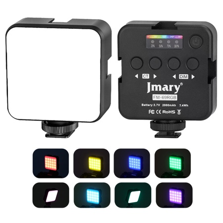 Светодиодный осветлитель JMARY FM-69RGB, 2000 мАч, черный фото