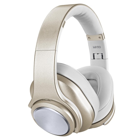 Беспроводные наушники/колонка SODO MH10, Bluetooth + AUX, золотой фото