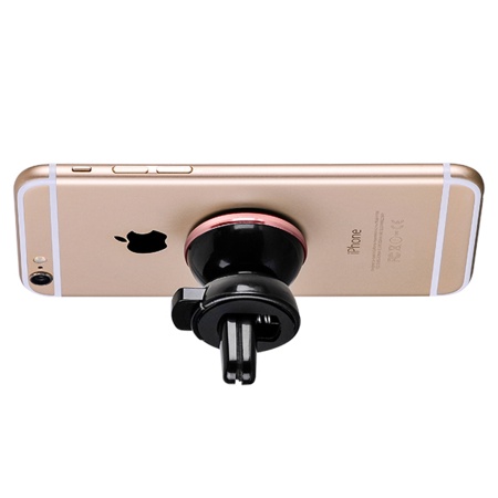 Автомобильный держатель HOCO CA3 Outlet, магнитный, на воздуховод, черный+желтый фото