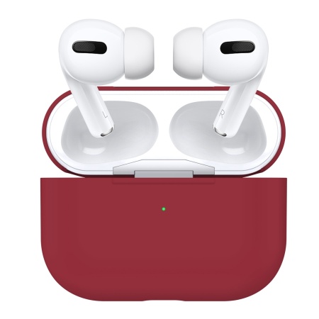 Чехол силиконовый для Airpods Pro, малиновый (18) фото