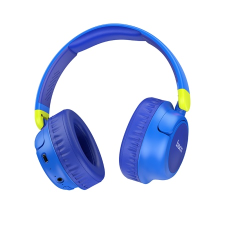 Беспроводные наушники накладные HOCO W43 Adventure, Bluetooth, синий фото