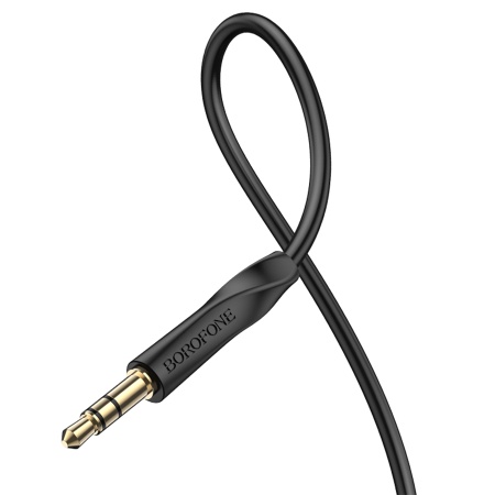 Аудиокабель BOROFONE BL16 AUX Jack 3,5 (m) - Jack 3,5 (m), 1 м, черный фото