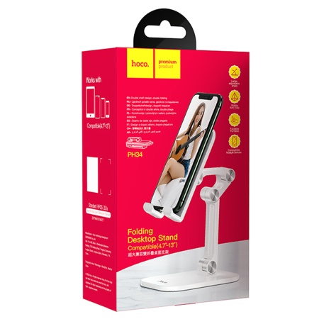 Настольная подставка для смартфона/планшета HOCO PH34 Excelente, белый