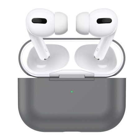 Чехол силиконовый для Airpods Pro, серый (3) фото