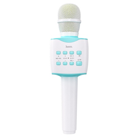 Микрофон беспроводной HOCO BK5 Cantando, Bluetooth, синий фото