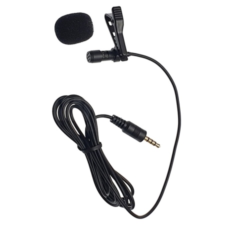 Микрофон петличный проводной CANDC U-1, Jack 3.5mm, черный фото