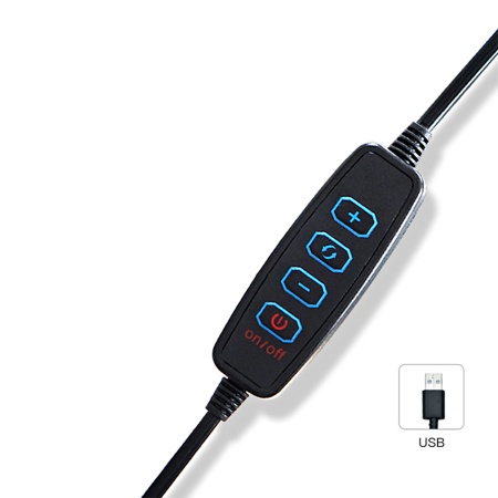 Кольцо-лампа для селфи JMARY FM-536A, USB, черный фото