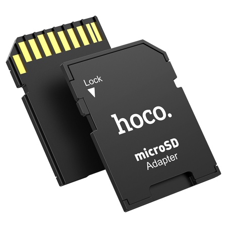 Переходник/Адаптер HOCO HB22 Card reader SD - TF, черный фото