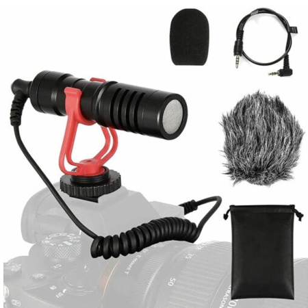 Микрофон универсальный кардиоидный CANDC DC-C9, Jack 3.5mm, черный фото