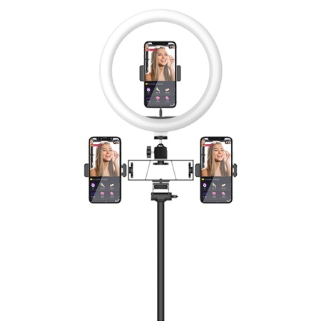 Кольцо-лампа для селфи JMARY FM-536A, USB, черный фото