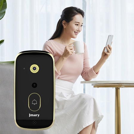 Беспроводной дверной видеозвонок JMARY MF-6, Wi Fi, черный