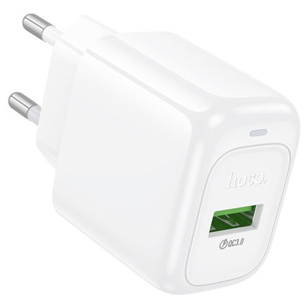 Сетевое зарядное устройство HOCO CS52A Surplus 1xUSB, 18W, белый фото
