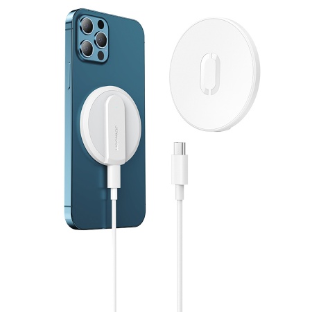 Беспроводное зарядное устройство MagSafe JOYROOM JR-A28 MagSafe для iPhone+Airpods 1xUSB-C с Кабелем Type-C - Type-C, 2.4A, 15W, белый фото