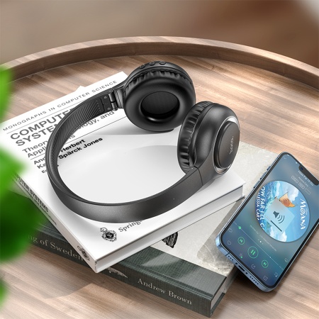 Беспроводные наушники накладные HOCO W41 Charm, Bluetooth, черный фото