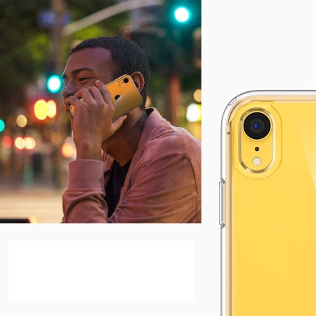 Чехол Clear Case пластиковый для iPhone XR, прозрачный фото