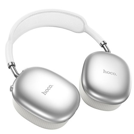 Беспроводные наушники накладные HOCO W55 Pleasing, Bluetooth, серебристый фото