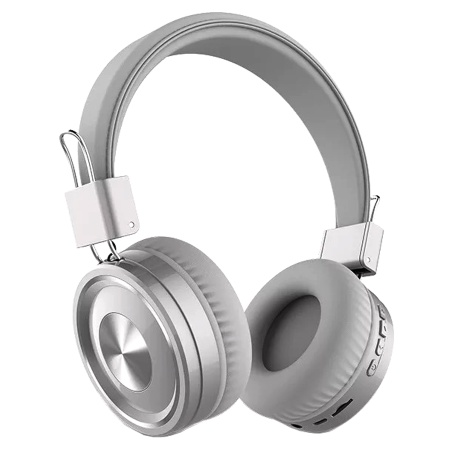 Беспроводные наушники накладные SODO SD-1002, Bluetooth + AUX, серый фото