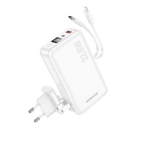 Портативный аккумулятор BOROFONE BJ39 Follower, 22.5W, 10000 мА⋅ч, белый фото