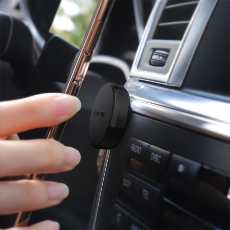 Автомобильный держатель BOROFONE BH7 Plane, магнитный, на приборную панель, черный фото