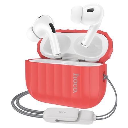 Чехол HOCO WB23 Harmonious для Airpods Pro 2, красный фото