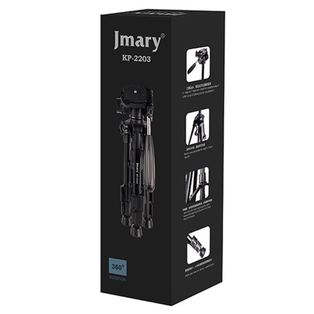 Штатив-трипод JMARY KP-2203, напольный, 31,5 - 61 см, черный фото