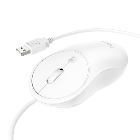 Мышь проводная HOCO GM13 Esteem, USB, белый