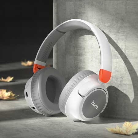 Беспроводные наушники накладные HOCO W43 Adventure, Bluetooth, белый фото
