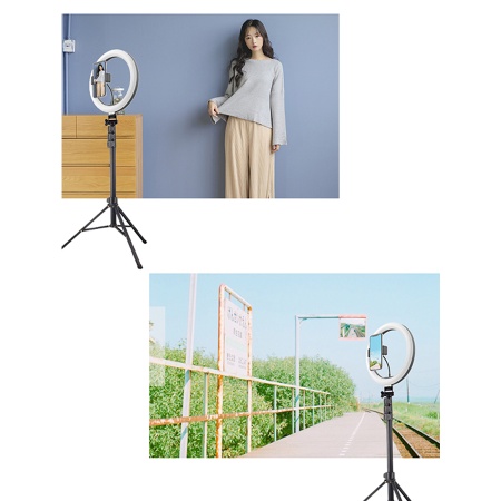 Кольцо-лампа для селфи JMARY FM-536A, USB, черный фото